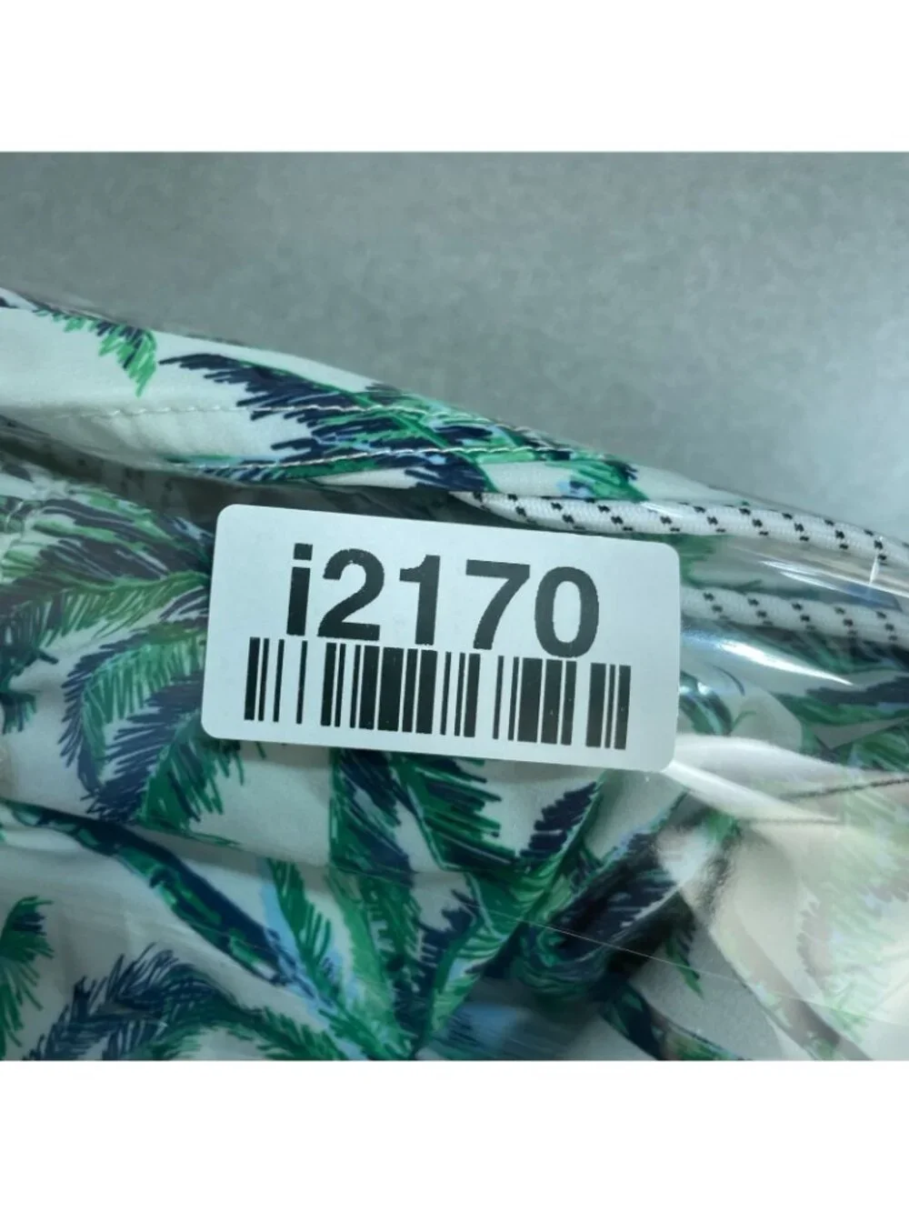 NWT Bonobos Men's M Green 7-Inch Inseam Swim Shorts Palm Tree Print Mesh Liner